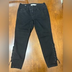torrid Black Lace-Up Ankle Jeggings